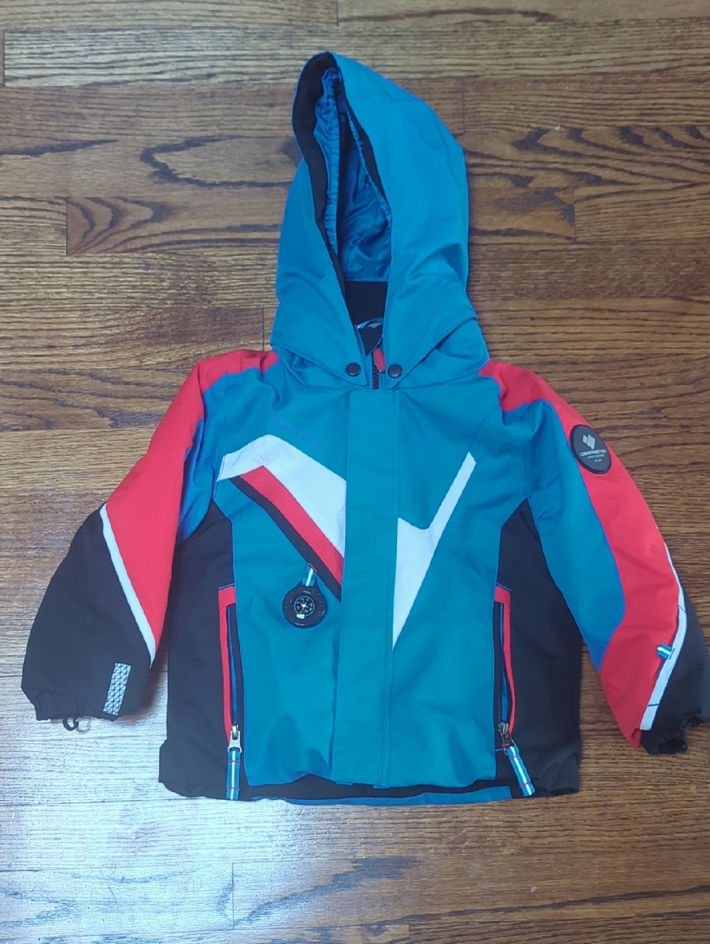 Obermeyer Blue and Black Kids Insulated Jacket Like New